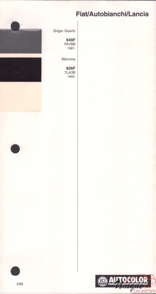 1993-1994 Fiat Paint Charts Autocolor 2